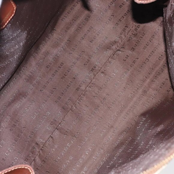 BURBERRY Nova Check Hand Bag PVC Beige Auth 115924 - Picture 11 of 16